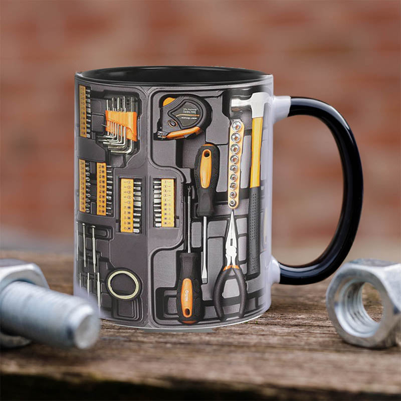 🏆Letzter Tag im Angebot: 50 % Rabatt ✨🔨Lustiger Kaffeebecher – Werkzeugkasten-Set für Mechaniker☕