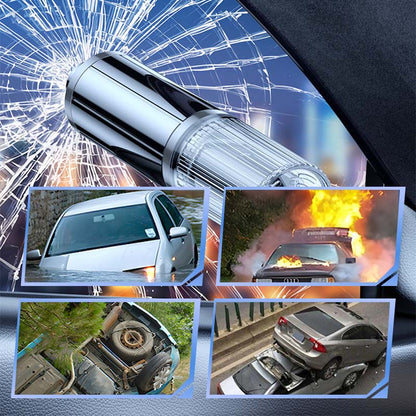 🔥Solange der Vorrat reicht 40 % Rabatt!🎉Notfall-Autofenster-Brecher mit Sicherheitsgurt-Schneider