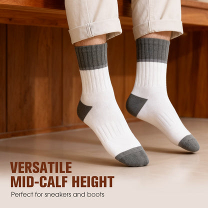 🔥Im Durchschnitt kostet ein Paar 2,5 Euro🔥Herren-Socken in Mid-Calf-Länge mit Farbblock-Design