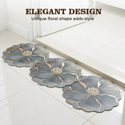 🔥Solange der Vorrat reicht 40 % Rabatt!🎉Blumenmuster-Schnelltrocknende Badematte