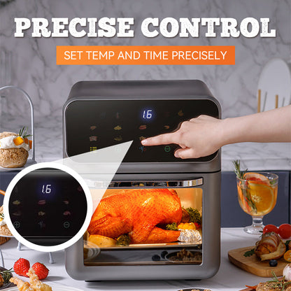 🔥Solange der Vorrat reicht 40 % Rabatt!🎉Multifunktionale visuelle Heißluftfritteuse mit Touchscreen
