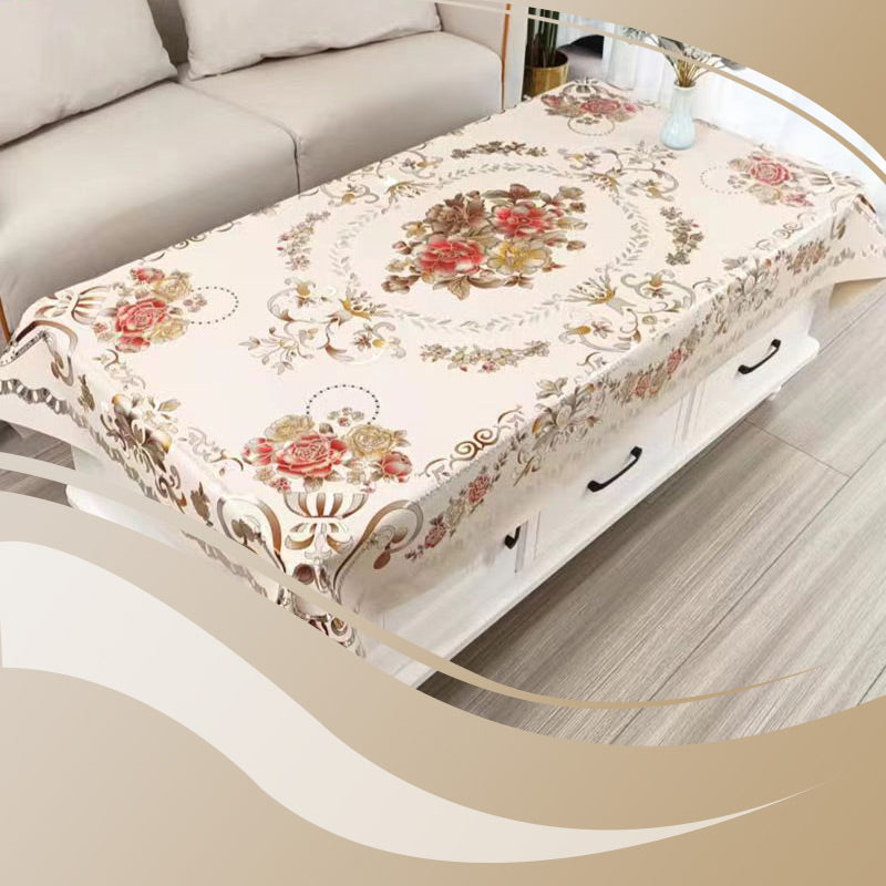 🍽️ 50% RABATT! 🎉 Wasserdichte Tischdecke – Ölabweisend, Elegantes Blumenmuster & Einfach zu Reinigen 📦