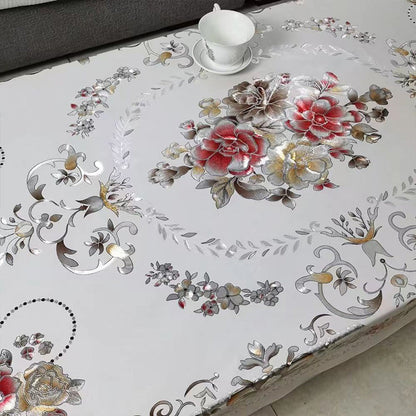 🍽️ 50% RABATT! 🎉 Wasserdichte Tischdecke – Ölabweisend, Elegantes Blumenmuster & Einfach zu Reinigen 📦