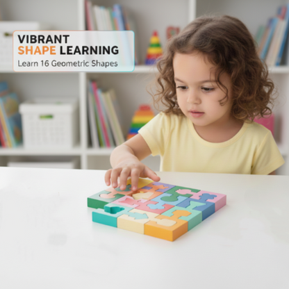 🔥Solange der Vorrat reicht 40 % Rabatt!🎉Geometrisches Holzpuzzle zum Zuordnen für Kleinkinder