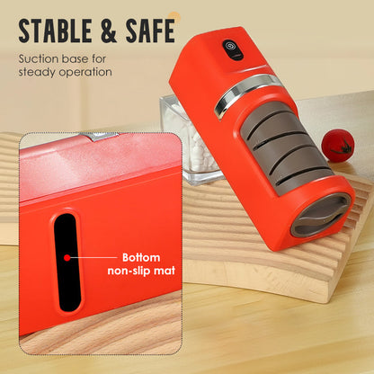 🔪 50% RABATT! ⚙️ Automatischer Küchenmesserschärfer – Schnell & Sicher, 3-Stufen-Schärfsystem & Kompaktes Design ✨