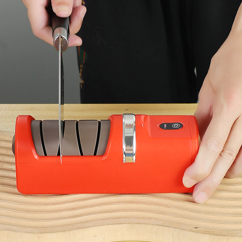 🔪 50% RABATT! ⚙️ Automatischer Küchenmesserschärfer – Schnell & Sicher, 3-Stufen-Schärfsystem & Kompaktes Design ✨