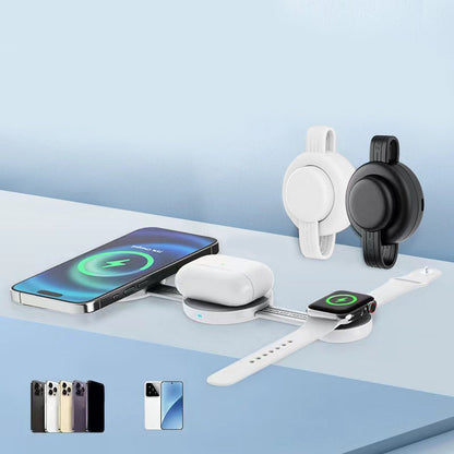 🔥 Heißer Verkauf 50 % Rabatt 🔥 3-in-1 faltbares magnetisches kabelloses Ladegerät