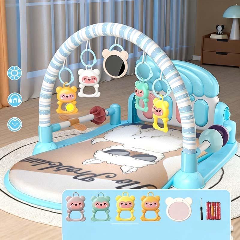 🎹 50% RABATT! 🎵 3-in-1 Baby-Musikalisches Klavier-Spielmatte – Musik, Lichter & interaktive Tasten – Fördert spielerisch Motorik & Gehör 👶
