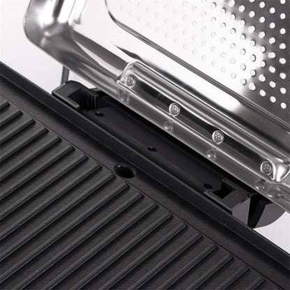 🔥2200W Rauchfreier Indoors Grill mit Antihaft-Grillplatte