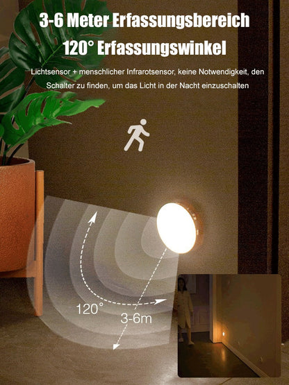 📢📢3 KAUFEN, 5 GRATIS 🎁🌙 Magnetisches Nachtlicht mit Körperinduktion – 0-Sek.-Sensor & 90 Tage Akku-Laufzeit
