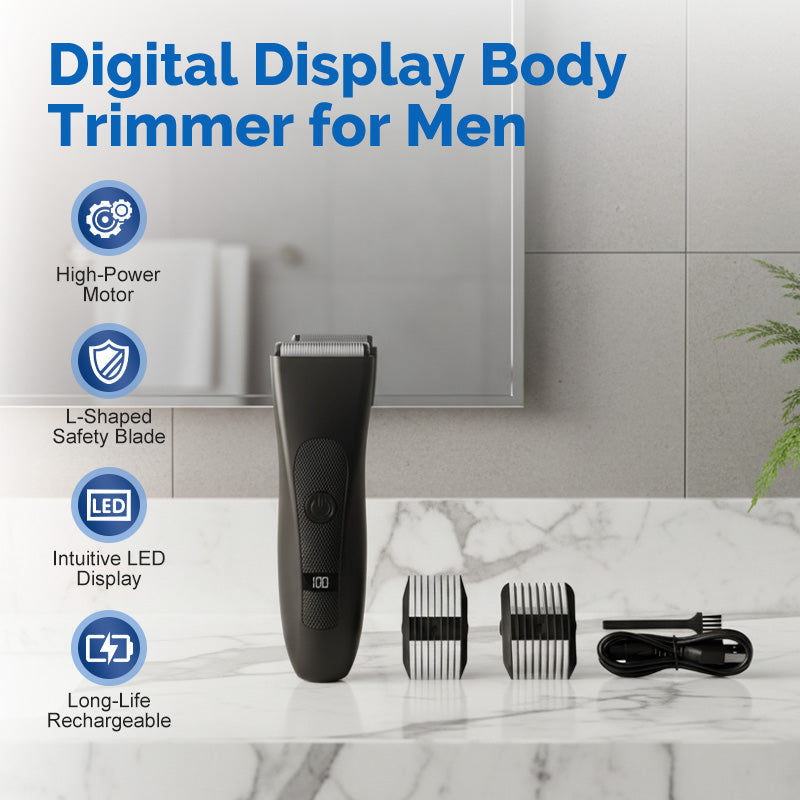 📢📢50 % RABATT !!✨Digitaler Körperhaartrimmer für Männer