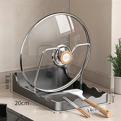🔥Solange der Vorrat reicht 40 % Rabatt!🎉Multifunktionaler Topfdeckel- und Schneidebrett-Halter