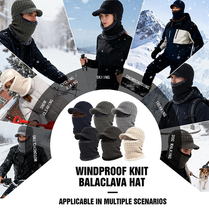 🔥Solange der Vorrat reicht 40 % Rabatt!🎉3-in-1 Winter-Thermofrau mit Visier