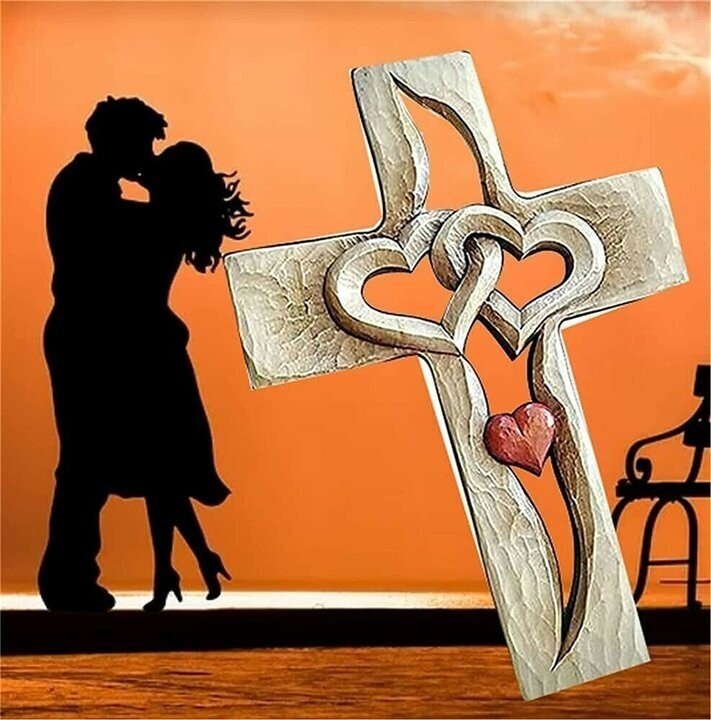 🔥Solange der Vorrat reicht 40 % Rabatt!🎉Kreuz – Verflochtene Herzen