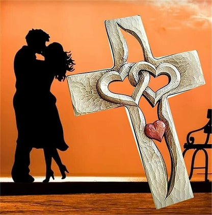 🔥Solange der Vorrat reicht 40 % Rabatt!🎉Kreuz – Verflochtene Herzen