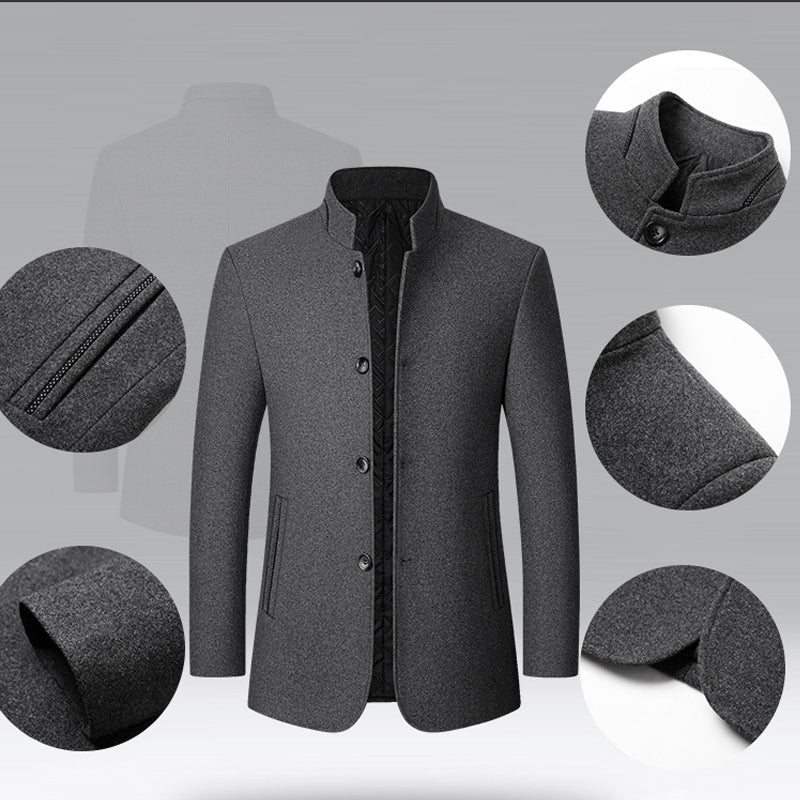 🔥Solange der Vorrat reicht 40 % Rabatt!🎉Klassische Herren Jacke mit Stehkragen