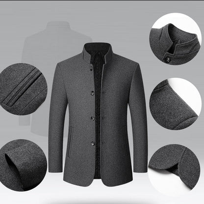 🔥Solange der Vorrat reicht 40 % Rabatt!🎉Klassische Herren Jacke mit Stehkragen