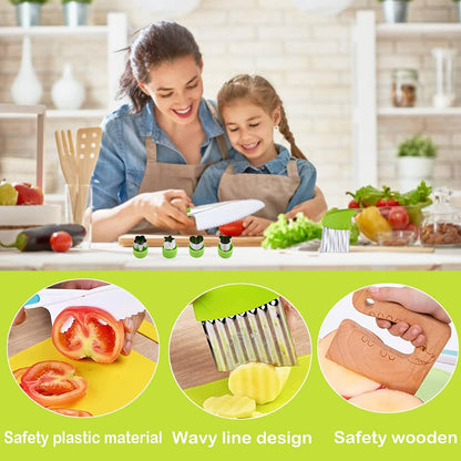 ✂️ 50 % RABATT! ✂️ Montessori-Küchenset für Kinder – Sichere Messer, Schneidebretter und Ausstechformen für kleine Köche 🍓🔪