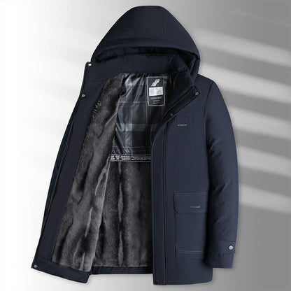 🔥Solange der Vorrat reicht 40 % Rabatt!🎉Herren Winterparka mit Plüschfutter und Kapuze