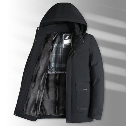 🔥Solange der Vorrat reicht 40 % Rabatt!🎉Herren Winterparka mit Plüschfutter und Kapuze
