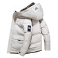 🔥Solange der Vorrat reicht 40 % Rabatt!🎉Stylische Daunenjacke mit Kapuze aus Baumwolle für Männer