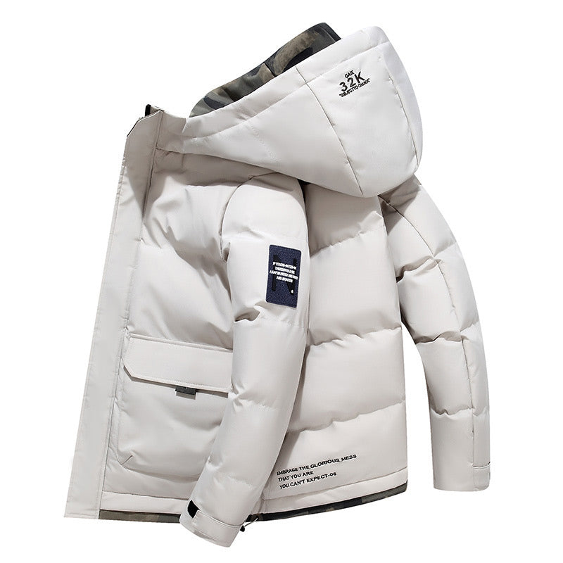 🔥Solange der Vorrat reicht 40 % Rabatt!🎉Stylische Daunenjacke mit Kapuze aus Baumwolle für Männer
