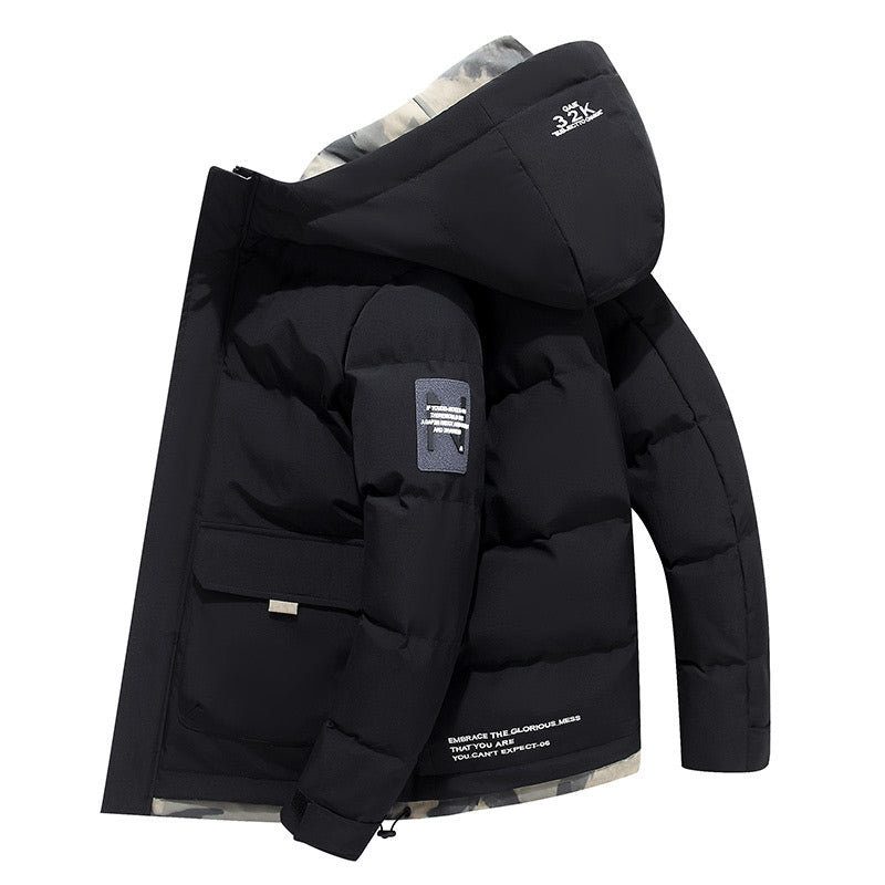 🔥Solange der Vorrat reicht 40 % Rabatt!🎉Stylische Daunenjacke mit Kapuze aus Baumwolle für Männer