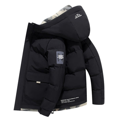 🔥Solange der Vorrat reicht 40 % Rabatt!🎉Stylische Daunenjacke mit Kapuze aus Baumwolle für Männer