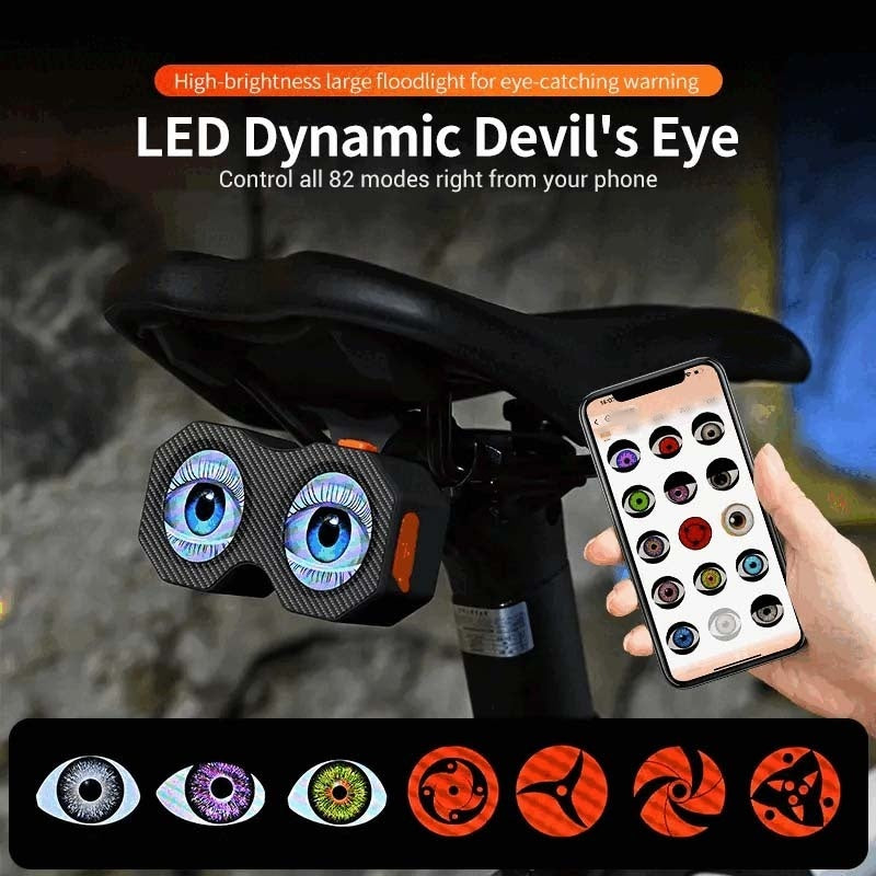 🔥Solange der Vorrat reicht 40 % Rabatt!🎉Dynamisches Devil's Eye Fahrradrücklicht