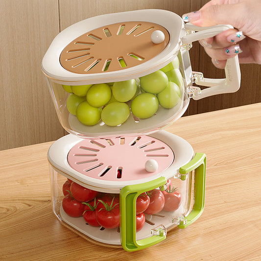 🔥Solange der Vorrat reicht 40 % Rabatt!🎉2-in-1-Abtropfkorb mit Deckel