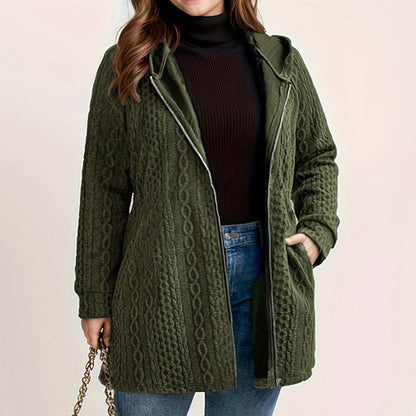 🔥Solange der Vorrat reicht 40 % Rabatt!🎉Lockere Kapuzenjacke mit strukturiertem Gewebe