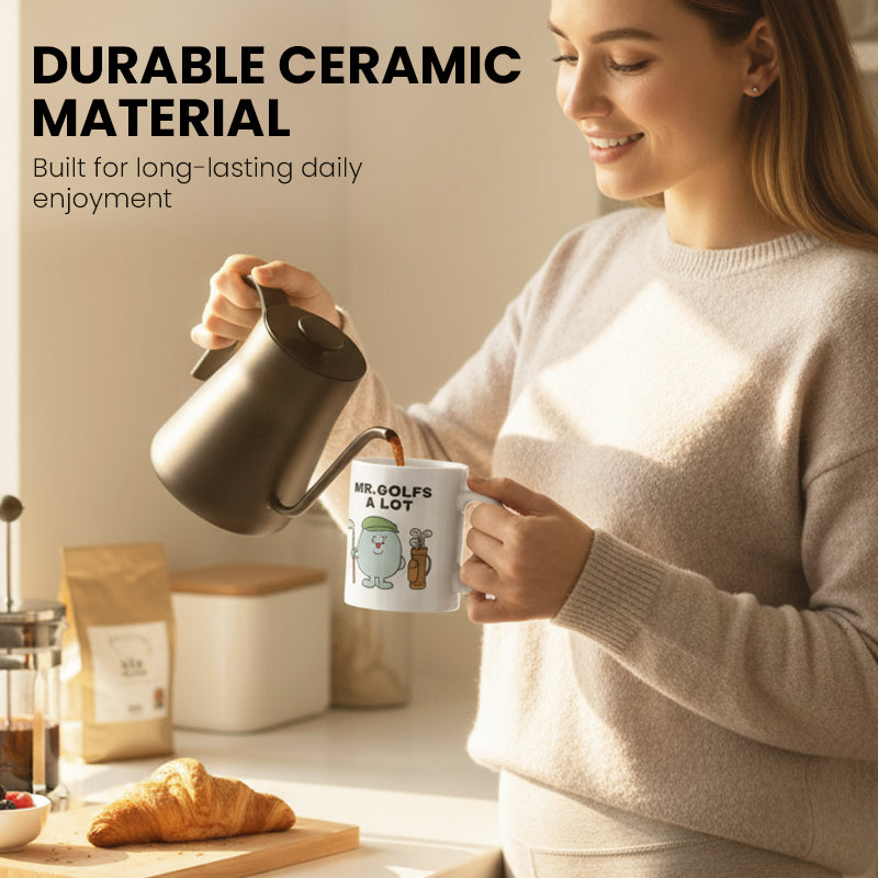 🔥Solange der Vorrat reicht 40 % Rabatt!🎉Lustige Keramiktasse mit Golfmotiv