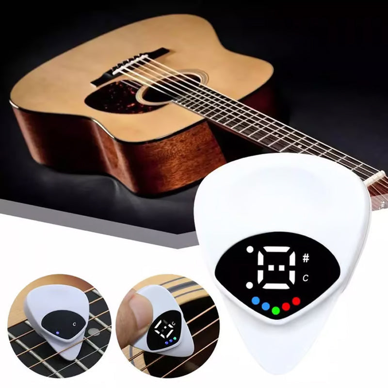 🔥Solange der Vorrat reicht 40 % Rabatt!🎉Tragbares 2-in-1 Gitarrenplektrum & Stimmgerät