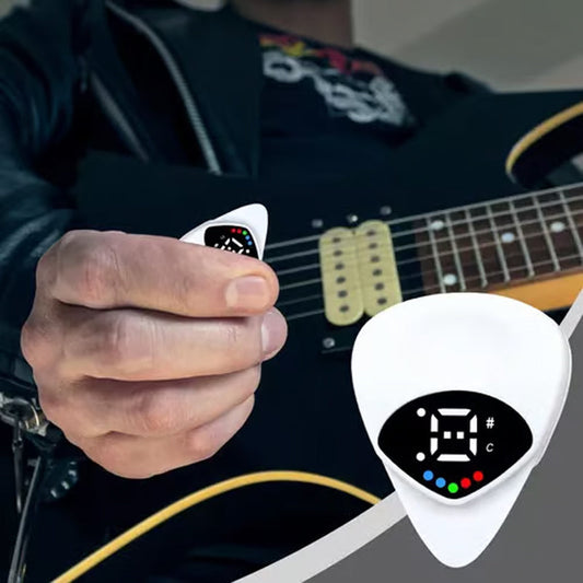 🔥Solange der Vorrat reicht 40 % Rabatt!🎉Tragbares 2-in-1 Gitarrenplektrum & Stimmgerät
