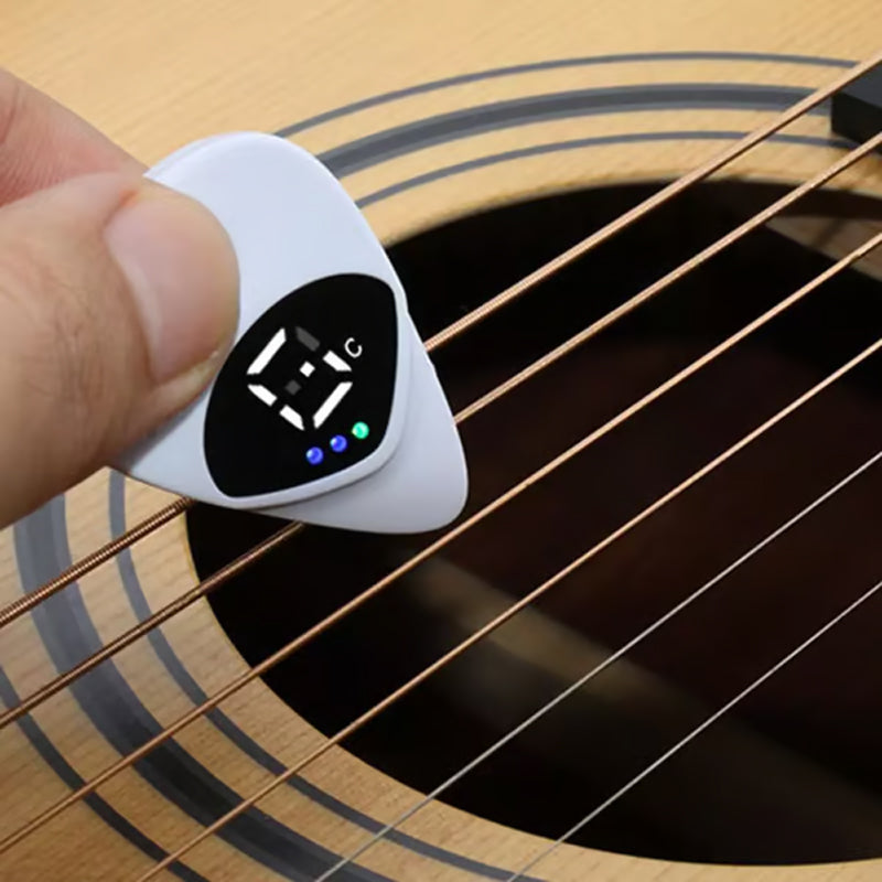 🔥Solange der Vorrat reicht 40 % Rabatt!🎉Tragbares 2-in-1 Gitarrenplektrum & Stimmgerät