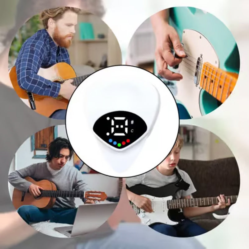 🔥Solange der Vorrat reicht 40 % Rabatt!🎉Tragbares 2-in-1 Gitarrenplektrum & Stimmgerät