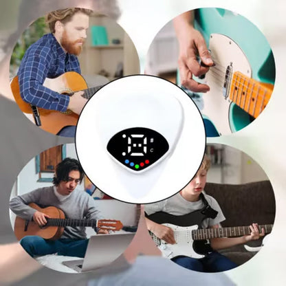 🔥Solange der Vorrat reicht 40 % Rabatt!🎉Tragbares 2-in-1 Gitarrenplektrum & Stimmgerät