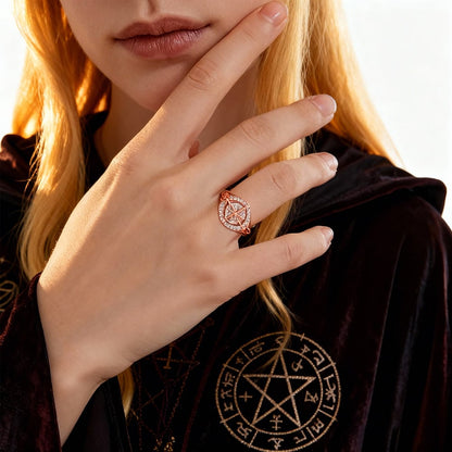 🔮💍Handgefertigter „Hexenknoten“-Ring – Ein symbolisches Schmuckstück für Deine Liebsten💞