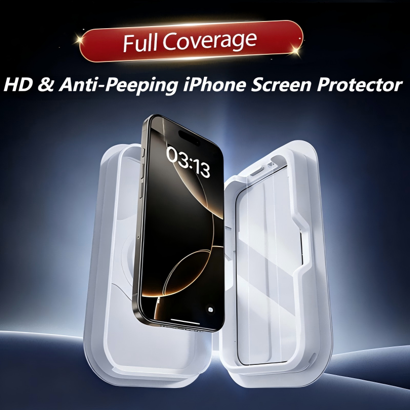🔥Solange der Vorrat reicht 40 % Rabatt!🎉Vollflächiger HD- und Anti-Späh-Displayschutz für iPhone