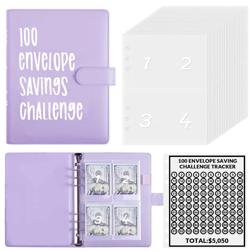 🔥Solange der Vorrat reicht 40 % Rabatt!🎉100-Tage-Spar-Umschlag-Challenge-Ordner