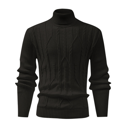 🔥Solange der Vorrat reicht 40 % Rabatt!🎉Herren-Pullover mit Rollkragen und Zopfmuster
