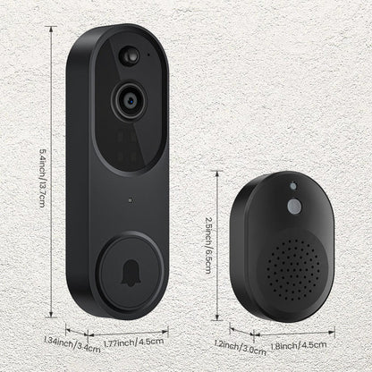 🔥Solange der Vorrat reicht 40 % Rabatt!🎉Smart Home Drahtlose HD Video Türklingel & Glocke