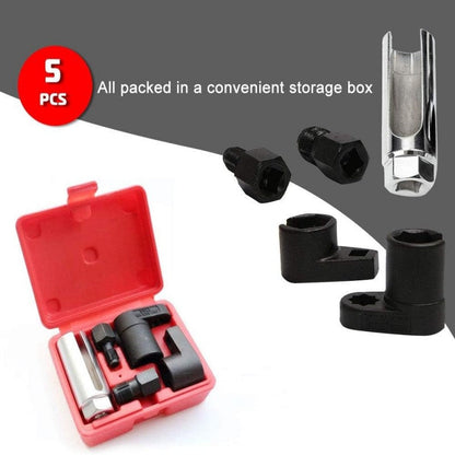 🔧【 Limitiertes Angebot – 50% Rabatt + Kostenloser Versand! 】⚙️ O2-Sensor-Steckschlüssel & Gewindeschneider-Set – 5-teiliges CR-V-Stahl-Set für einfachen Zugang 🚗