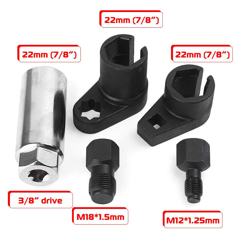 🔧【 Limitiertes Angebot – 50% Rabatt + Kostenloser Versand! 】⚙️ O2-Sensor-Steckschlüssel & Gewindeschneider-Set – 5-teiliges CR-V-Stahl-Set für einfachen Zugang 🚗