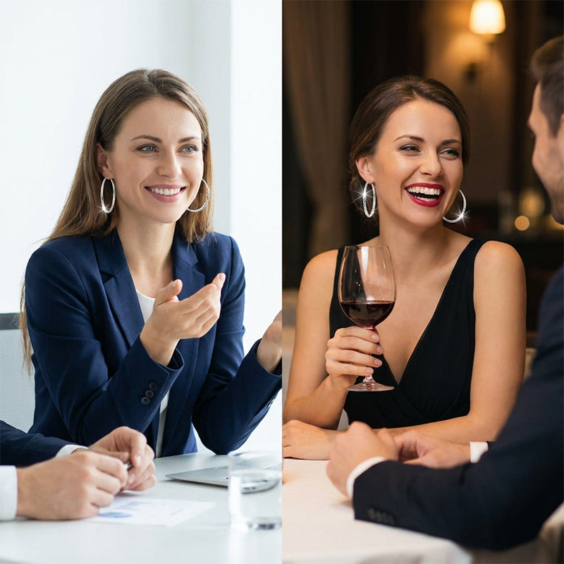 ✨KAUFEN SIE 1, BEKOMMEN SIE 1 GRATIS🔥Diamantgeschliffene Creolen für Damen👑