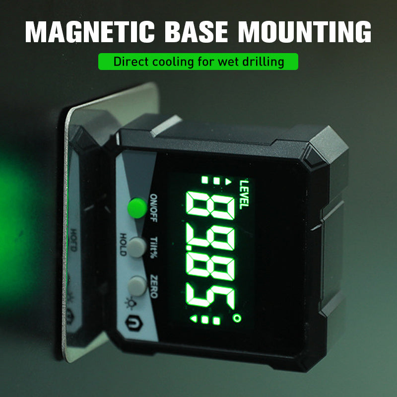 🔥Solange der Vorrat reicht 40 % Rabatt!🎉IP54 Wasserdichter magnetischer digitaler Winkelmesser