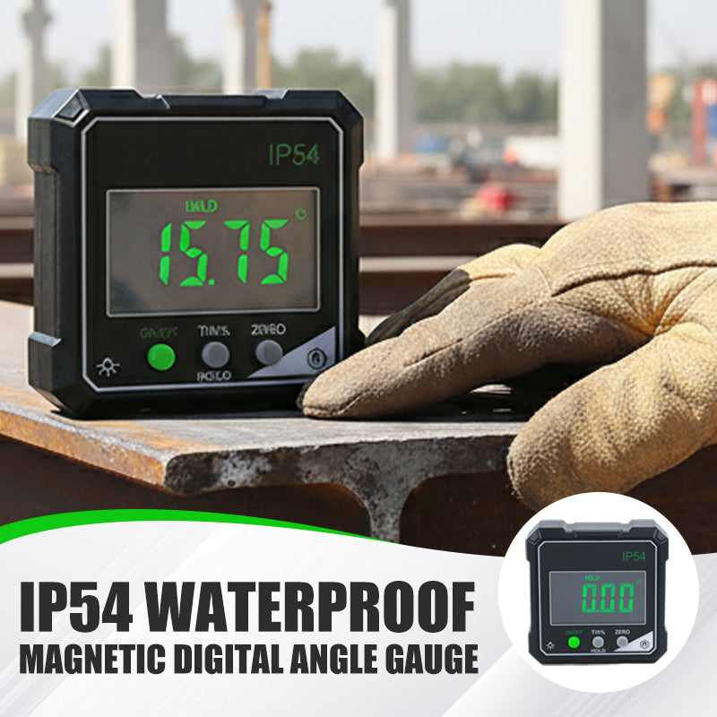🔥Solange der Vorrat reicht 40 % Rabatt!🎉IP54 Wasserdichter magnetischer digitaler Winkelmesser
