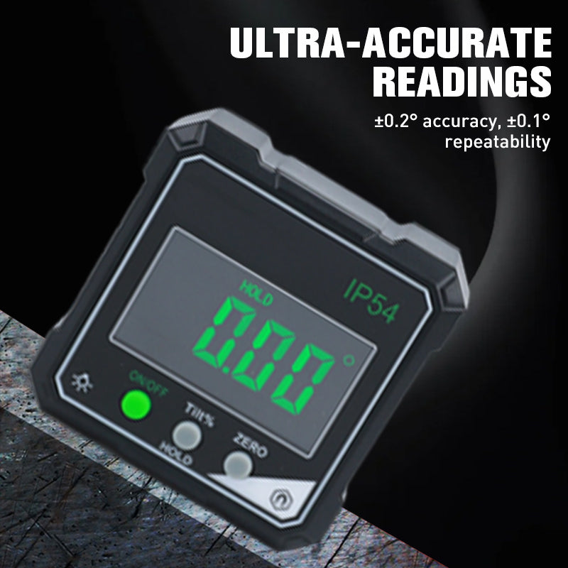 🔥Solange der Vorrat reicht 40 % Rabatt!🎉IP54 Wasserdichter magnetischer digitaler Winkelmesser