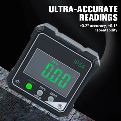 🔥Solange der Vorrat reicht 40 % Rabatt!🎉IP54 Wasserdichter magnetischer digitaler Winkelmesser