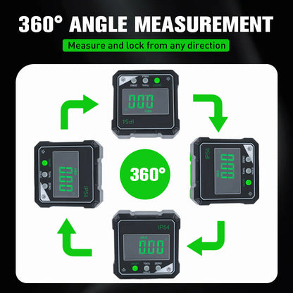 🔥Solange der Vorrat reicht 40 % Rabatt!🎉IP54 Wasserdichter magnetischer digitaler Winkelmesser
